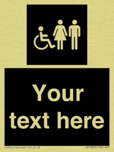 Custom information: black panel disabled female and male